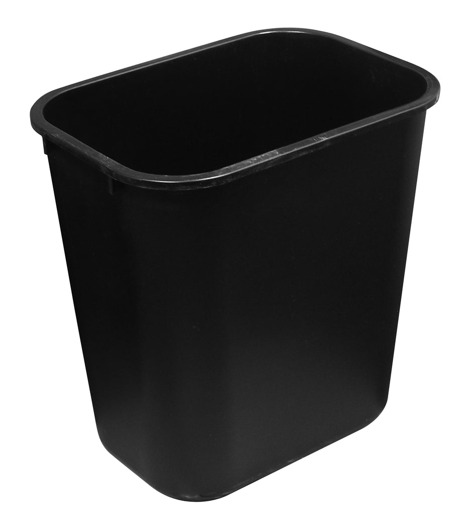 Office Trash Can / Bin - Wastebasket - 1.6 gal (6 L) - Black