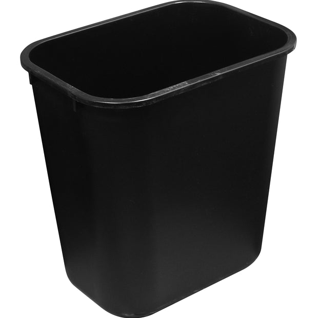 Office Trash Can / Bin - Wastebasket - 1.6 gal (6 L) - Black