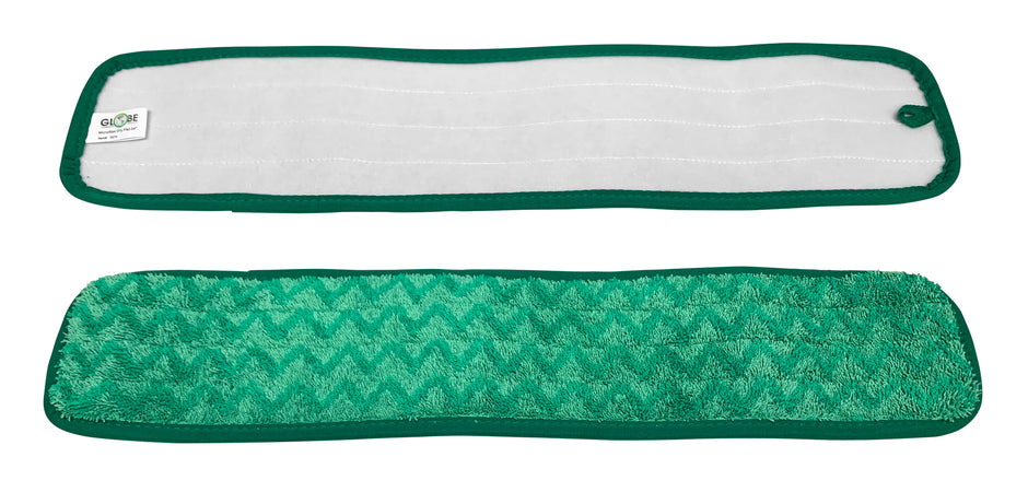 Microfiber Dry Pad - 24" (60.96 cm) Long - Double Edging - Green