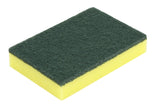 Scouring Sponge - 4'' X 6'' (10.2 cm x 15.2 cm) - Green and Yellow