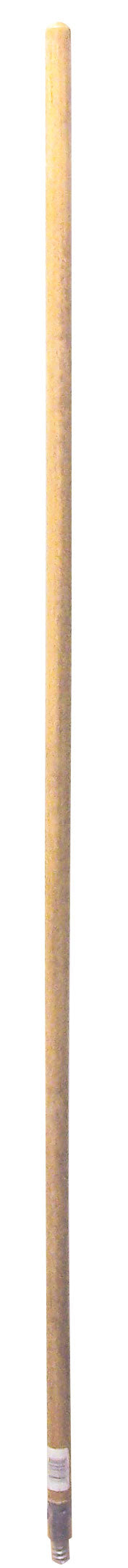 Wood Handle with Metal Tip - 15/16'' x 60''  (2.38 cm x 152.4 cm)