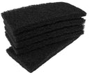 Utility Pads - 4'' x 10'' (10.1 cm x 25.4 cm) - Black - Pack of 5