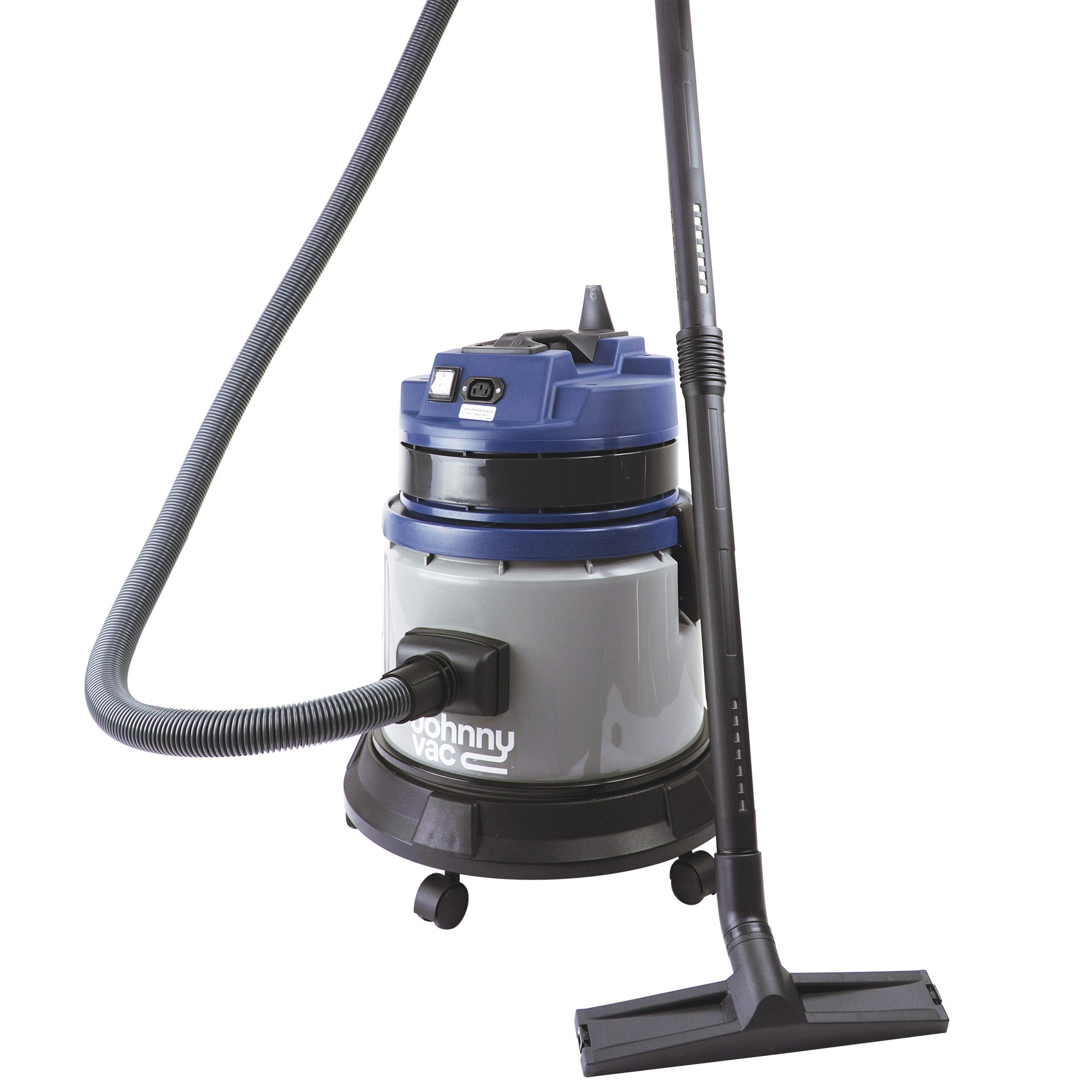 Wet & Dry Commercial Vacuum - Capacity of 5.9 gal (22.5 L) - Electrical Outlet for Power Nozzle - 8' Hose - Plastic and Aluminum Wands - Brushes and Accessories Included - IPS  ASDO07362