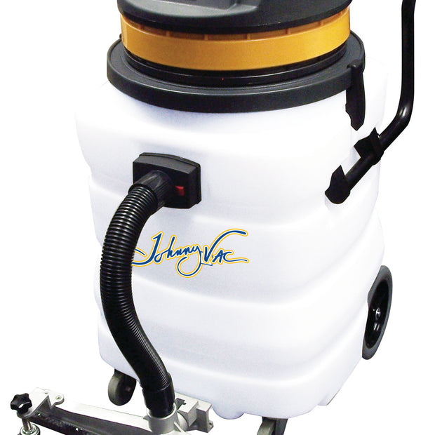 Heavy Duty Wet & Dry Commercial Vacuum - Capacity of 22 gal (85 L) - 2 Motors - Integrated Squeegee - 10' (3 m) Hose - Plastic and Aluminum Wands - Brushes and Accessories Included - IPS ASDO07433