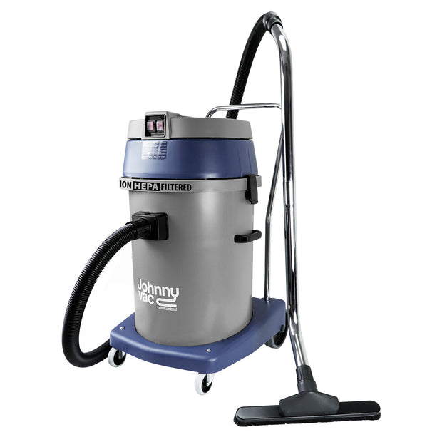 HEPA Certified Commercial Vacuum - 15 gal (57 L) Capacity - 8' (2,5 m) Hose - Metal Wands - Brushes and Accessories Included - Ghibli