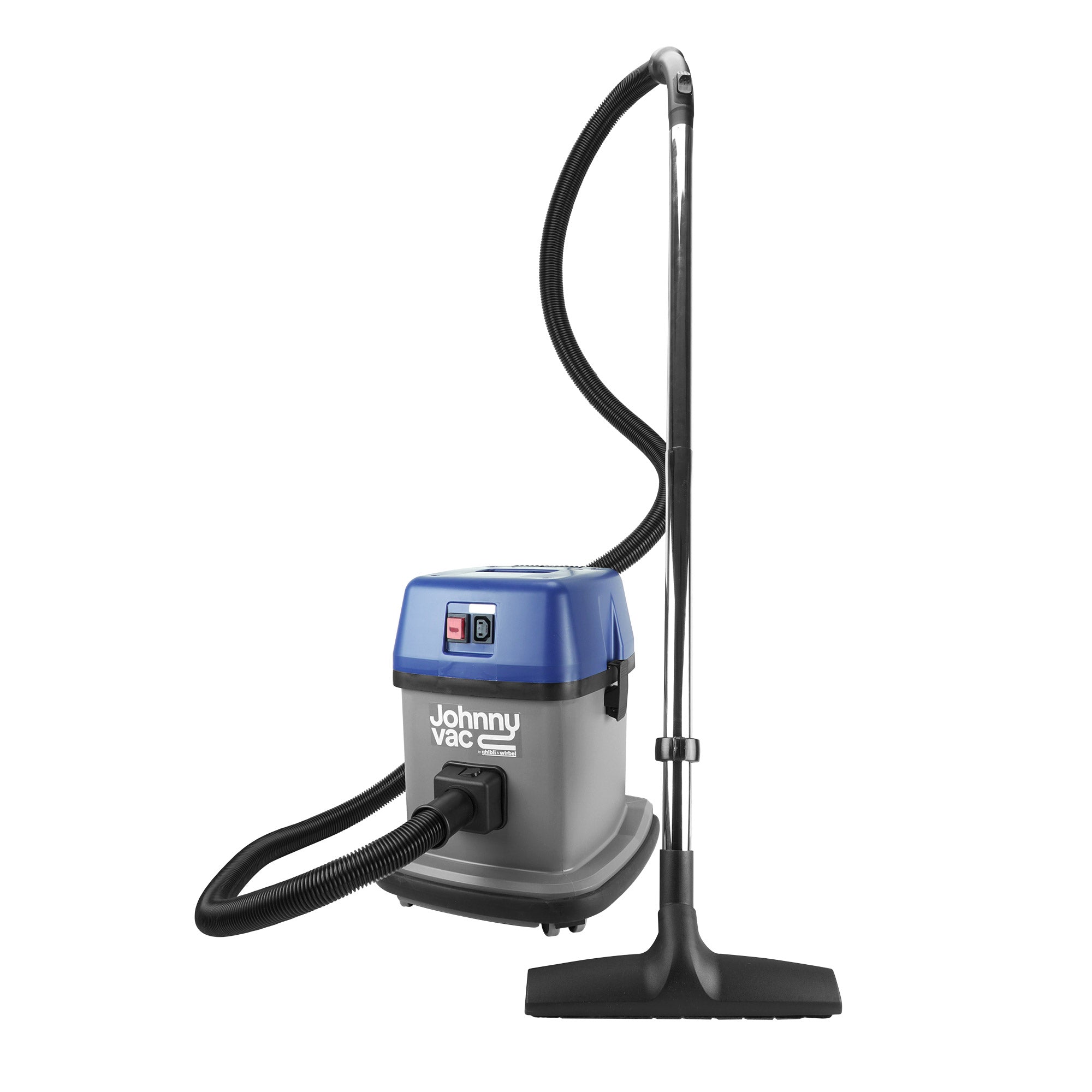 Commercial Vacuum Johnny Vac - Tank Capacity of 3 gal (12 L) - Accessories and Paper Bag Included - Integrated Electrical Outlet - 1000 W Motor - Swivel Casters -  Ghibli AS5 - JV5