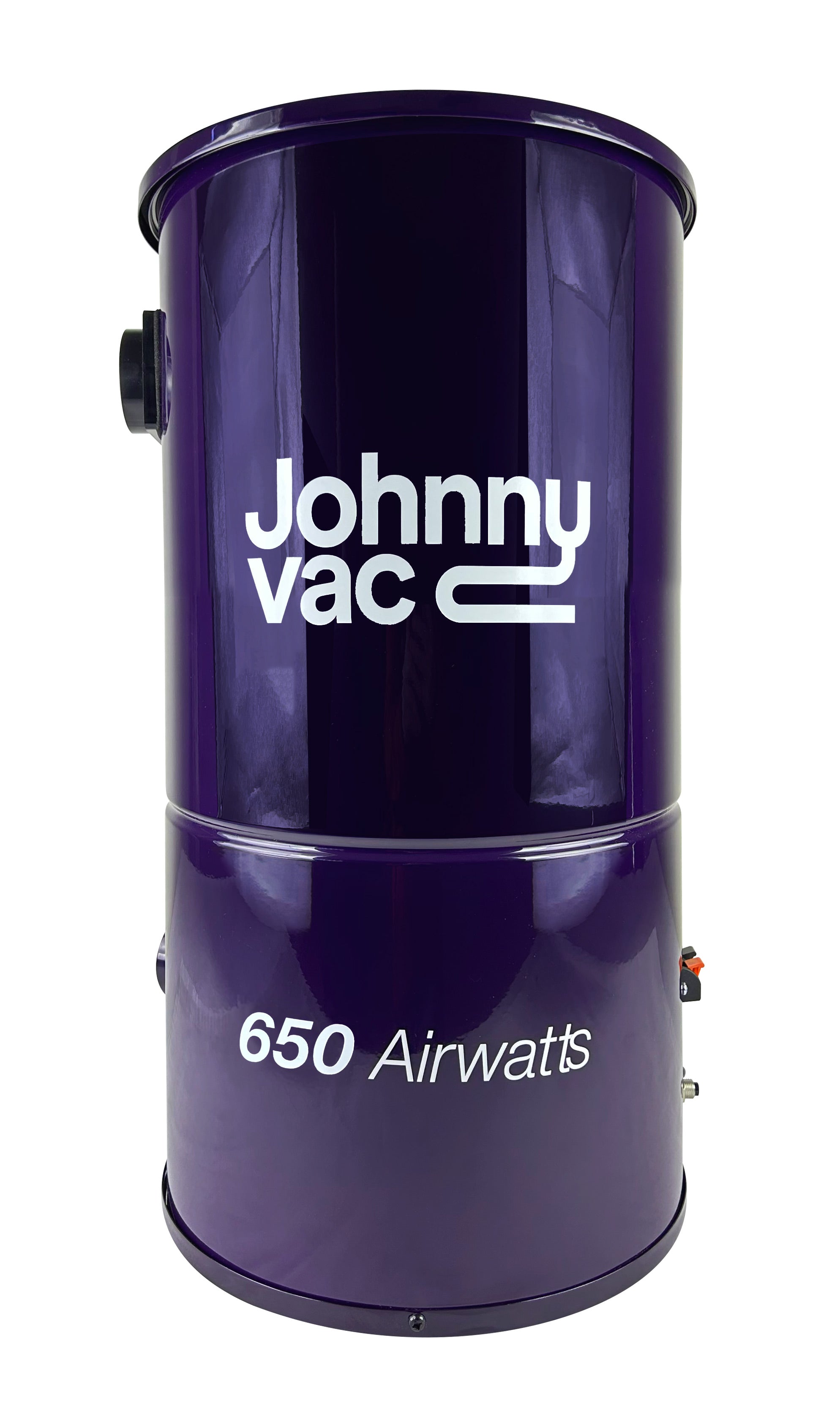 Central Vacuum Johnny Vac - Silent - 650 Airwatts - 5 gal (19 L) Tank Capacity - Wall Mount Bracket - Microtex Filter - HEPA Bag
