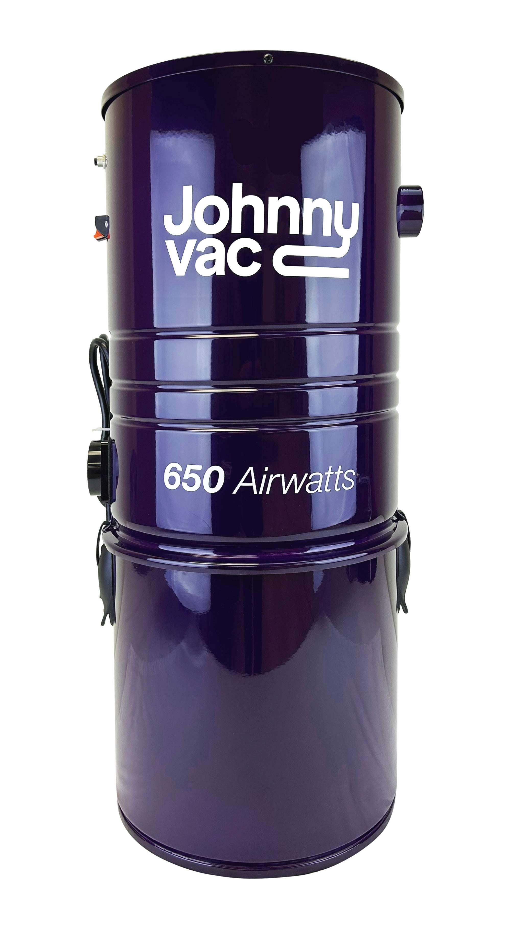 Central Vacuum Johnny Vac - Silent - 650 Airwatts - 5 gal (19 L) Tank Capacity - Wall Mount Bracket - Microtex Filter - HEPA Bag