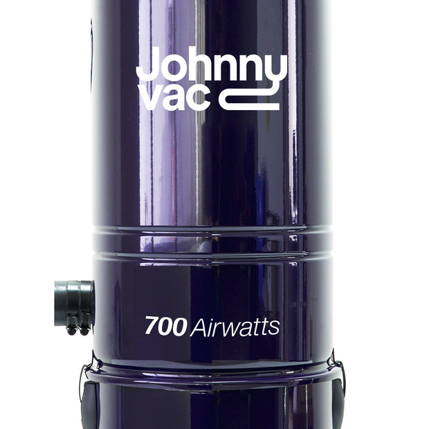 Central Vacuum Johnny Vac - JV700LSA - Silent - 700 Airwatts - 6 gal (22.7 L) Tank Capacity - Wall Mount Bracket - HEPA Filter and Bag