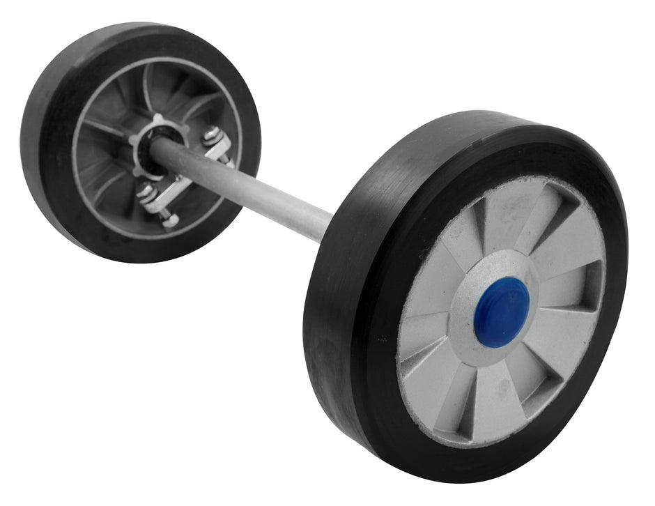 2 Wheels with Shaft Assy - for JVC50BC Autoscrubber