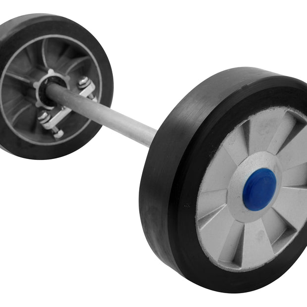 2 Wheels with Shaft Assy - for JVC50BC Autoscrubber