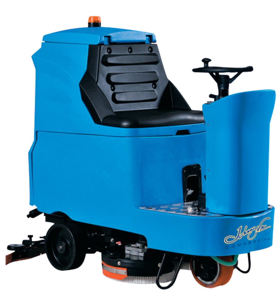 SEE JVC110RIDERN Rider Scrubber JVC110RIDER from Johnny Vac - 34" (864 mm) Cleaning Path - 3.5  h Average Runtime - Battery & Charger included