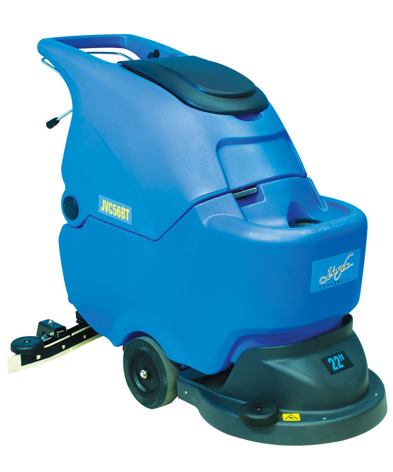 Autoscrubber, Johnny Vac JVC56BT, Traction of 22", Batteries, Charger, Digital Control, V-Shaped Squeegee, 13 gal Tank