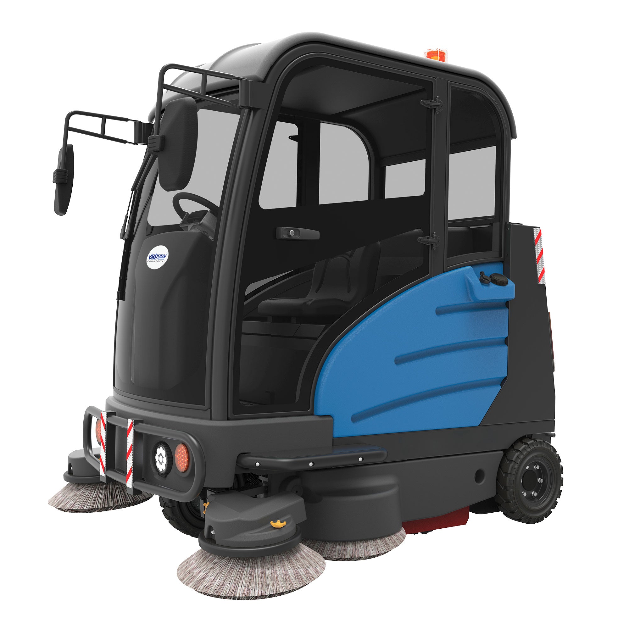 Industrial Ride-On Sweeper Machine JVC75SWEEPN from Johnny Vac - 74 1/4