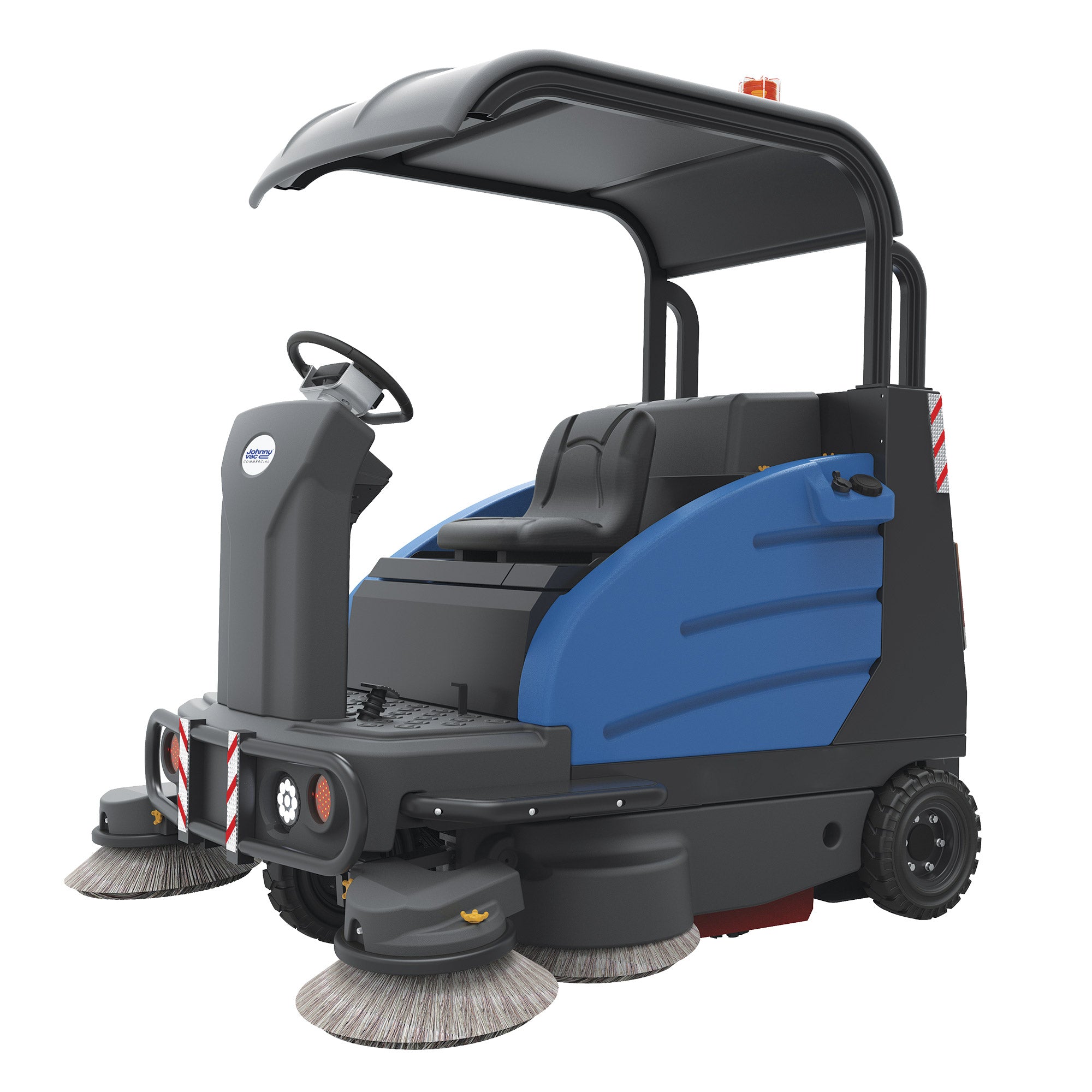 Industrial Ride-On Sweeper Machine JVC75SWEEPN from Johnny Vac - 74 1/4