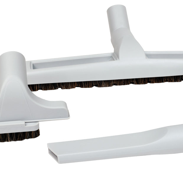 Brush Kit - 14" (35.5 cm) Combined Floor and Carpet Brush - Dusting Brush - Upholstery Brush - Crevice Tool - 1 Â¼ " (31.75 mm) dia  - Fits All - Grey