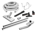 KIT CENTRAL 1 3/8'' VACUUM HOSE & ATTACHEMENT 60' GREY