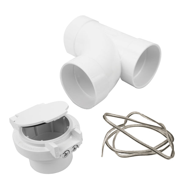 Utility Valve Kit Includes 90 Â° T Elbow-shape, Electrical Inlet, and a Little Electrical Wire 24 V for Central Vacuum