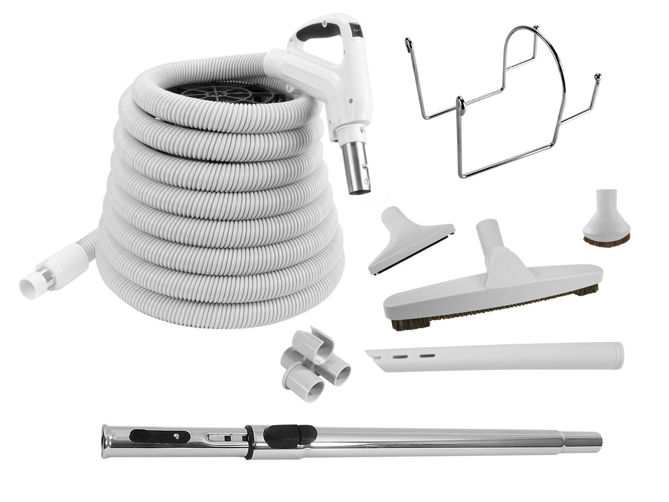 KIT CENTRAL LIGHT GREY 50' W BUTTON AND TELESCOPIC WAND
