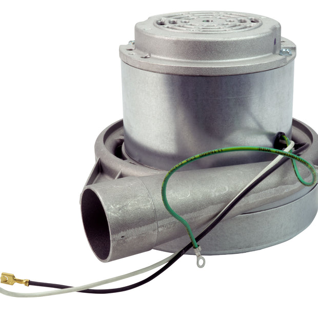 Tangential Vacuum Motor - 7.2" dia - 2 Fans - 120 V - 13 A - 1444 W - 384 Airwatts - 110" Water Lift - 102.7 CFM - Lamb / Ametek  040023