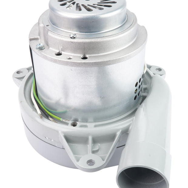 Tangential Vacuum Motor - 7.2" dia - 2 Fans - 120 V - 12.7 A - 1405 W - 392 Airwatts - 110.1" Water Lift - 105.4 CFM - Epoxy Paint - Lamb / Ametek 115937 (S)
