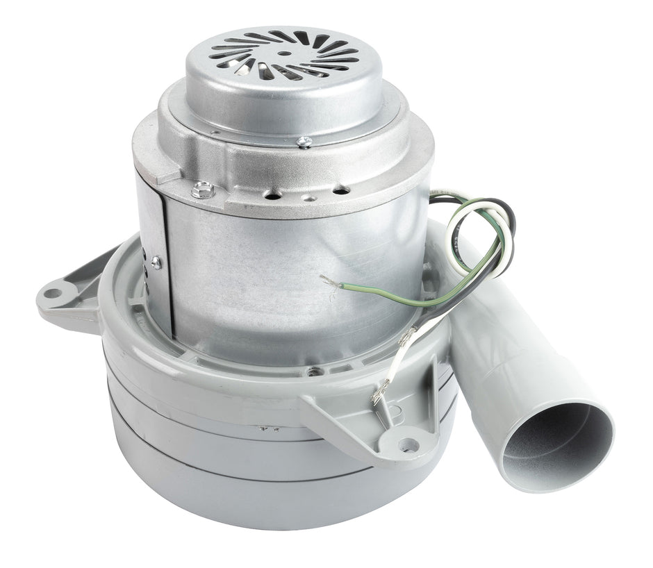 Tangential Vacuum Motor - 7.2" dia - 3 Fans - 120 V - 13.8 A - 1544 W - 403 Airwatts - 134" Water Lift - 92.1 CFM - Epoxy Paint - Lamb / Ametek 116103-00 / 116119 (B)