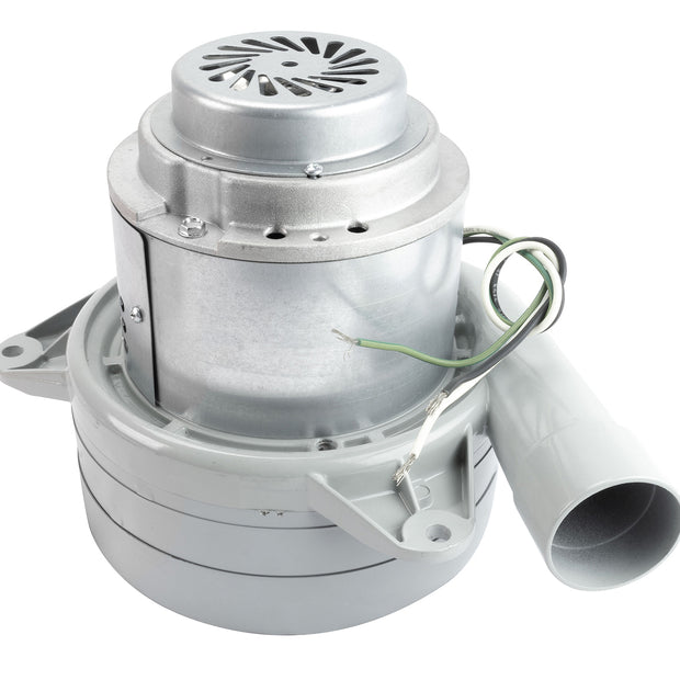 Tangential Vacuum Motor - 7.2" dia - 3 Fans - 120 V - 13.8 A - 1544 W - 403 Airwatts - 134" Water Lift - 92.1 CFM - Epoxy Paint - Lamb / Ametek 116103-00 / 116119 (B)