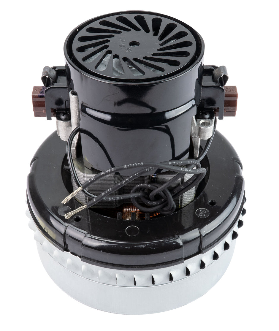 Bypass Vacuum Motor - 5.7" dia - 2 Fans - 240 V - 3.6 A - 781 W - 220 Airwatts - 76.2" Water Lift - 87.7 CFM - Lamb / Ametek 116125-01 (S)