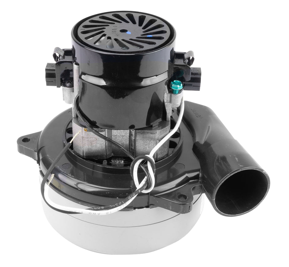 Tangential Vacuum Motor - 5.7" dia - 2 Fans - 120 V - 9.1 A - 1041 W - 300 Airwatts - 91.3" Water Lift - 104 CFM - Lamb / Ametek 116207-00 (B)