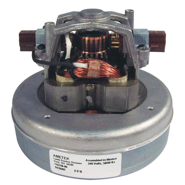 Thru-Flow Vacuum Motor - 5.7" dia - 1 Fan - 240 V - Lamb / Ametek 116310-01 (S)