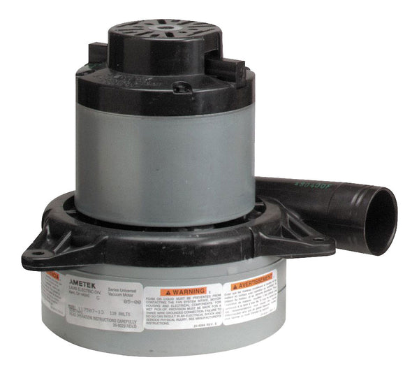 Tangential Vacuum Motor - 7.2" dia - 2 Fans - 120 V - Lamb / Ametek 117465-00 (S)