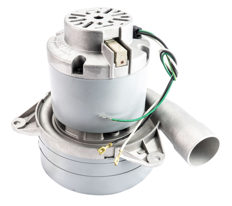 Tangential Vacuum Motor - 7.2" dia - 3 Fans - 120 V - 14.4 A - 1605 W - 530 Airwatts - 145.9" Water Lift - 102.5 CFM - Lamb / Ametek 11750012(b)