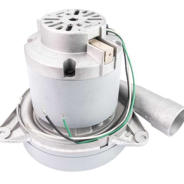 Tangential Vacuum Motor - 7.2" dia - 2 Fans - 120 V - 14.8 A - 1675 W - 484 Airwatts - 125.4" Water Lift - 114.8 CFM - Lamb / Ametek 117549-12(S)