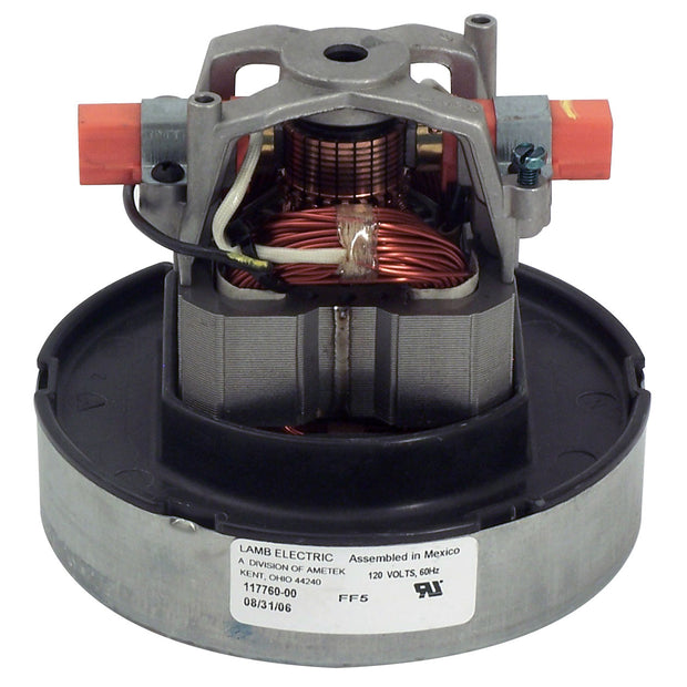 Thru-Flow Vacuum Motor - 5.7"  dia - 1 Fan - 120 V - for Taski Bora Vacuum Cleaner - Lamb / Ametek 117760-00 (B)