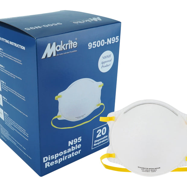 Disposable NIOSH N95 Masks - 20 per Box - White