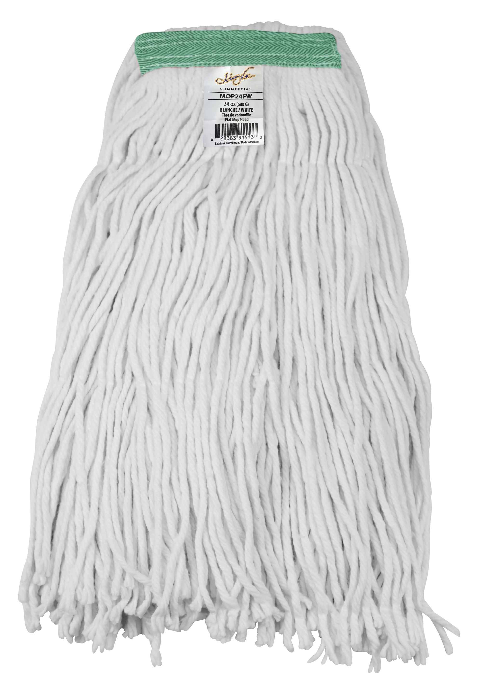Synthetic String Mop Replacement Head - Medium (24 oz / 680 g) - White
