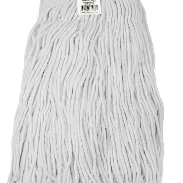 Synthetic String Mop Replacement Head - Large (28 oz / 793 g) - White
