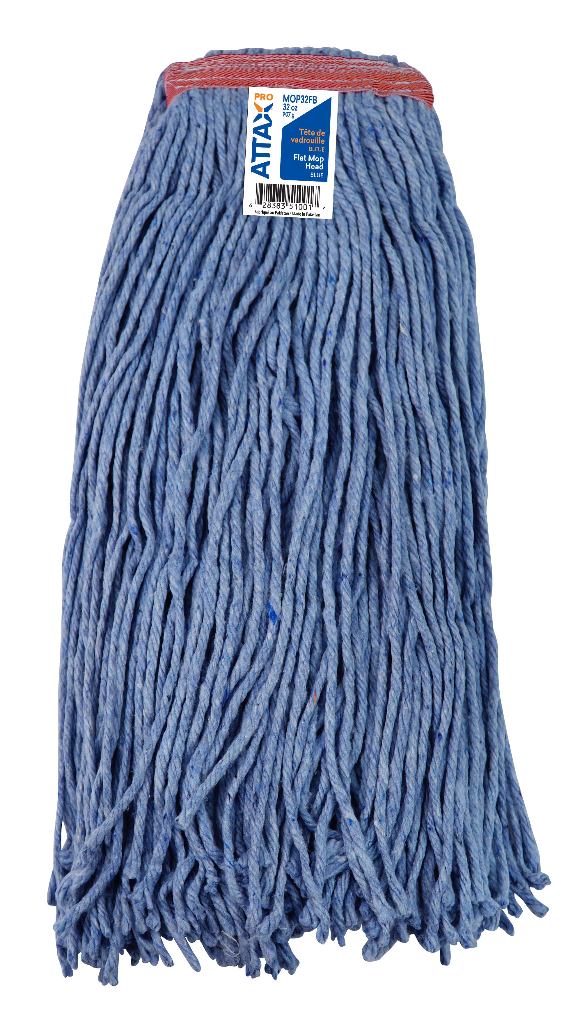 Synthetic String Mop Replacement Head - Extra Large (32 oz / 907 g) - Blue - Attax Â® Pro