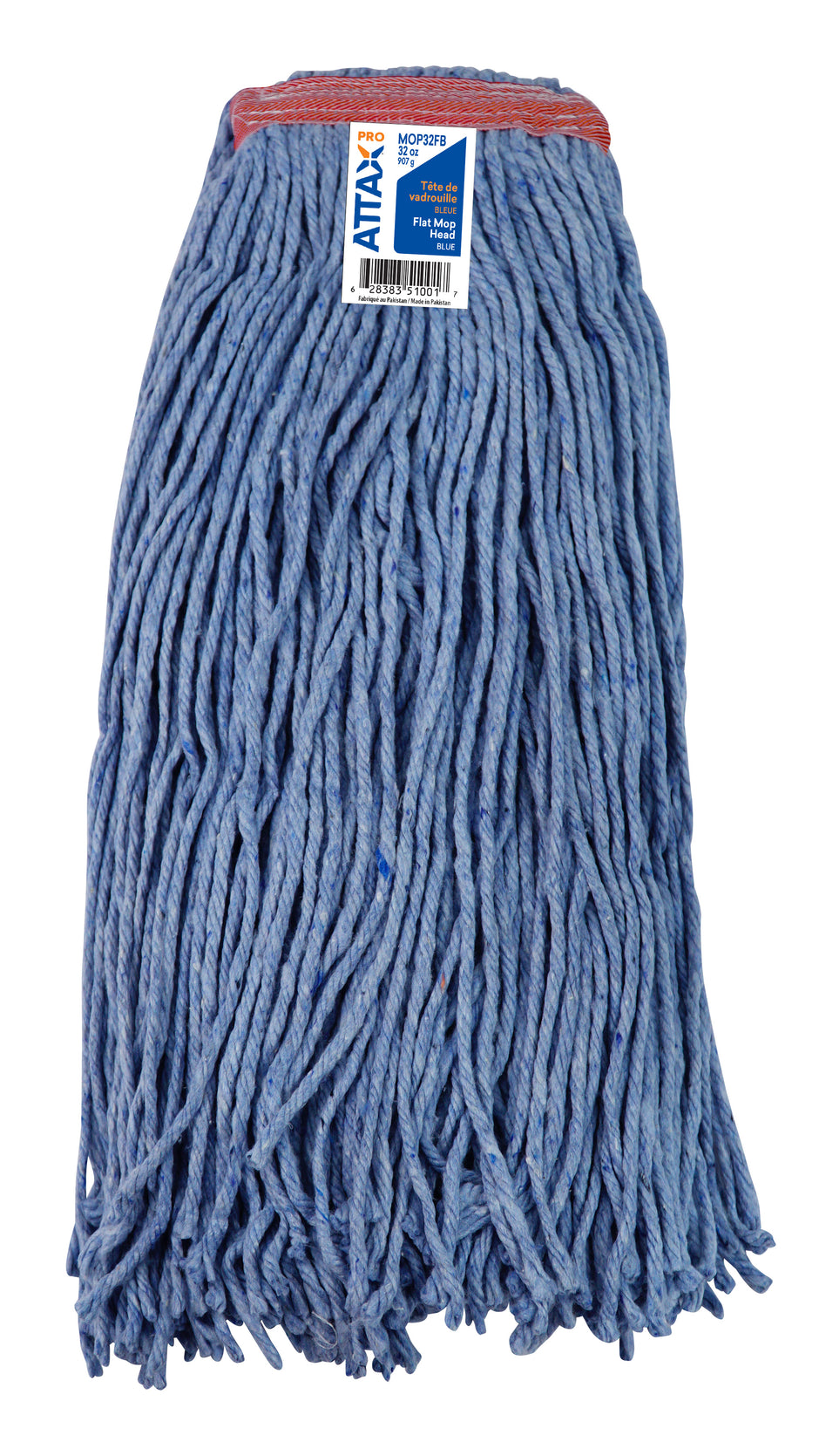 Synthetic String Mop Replacement Head - Extra Large (32 oz / 907 g) - Blue - Attax Â® Pro