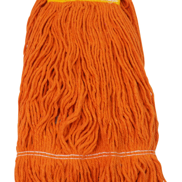 Synthetic String Mop Replacement Head - Large (24 oz / 680 g) - Orange