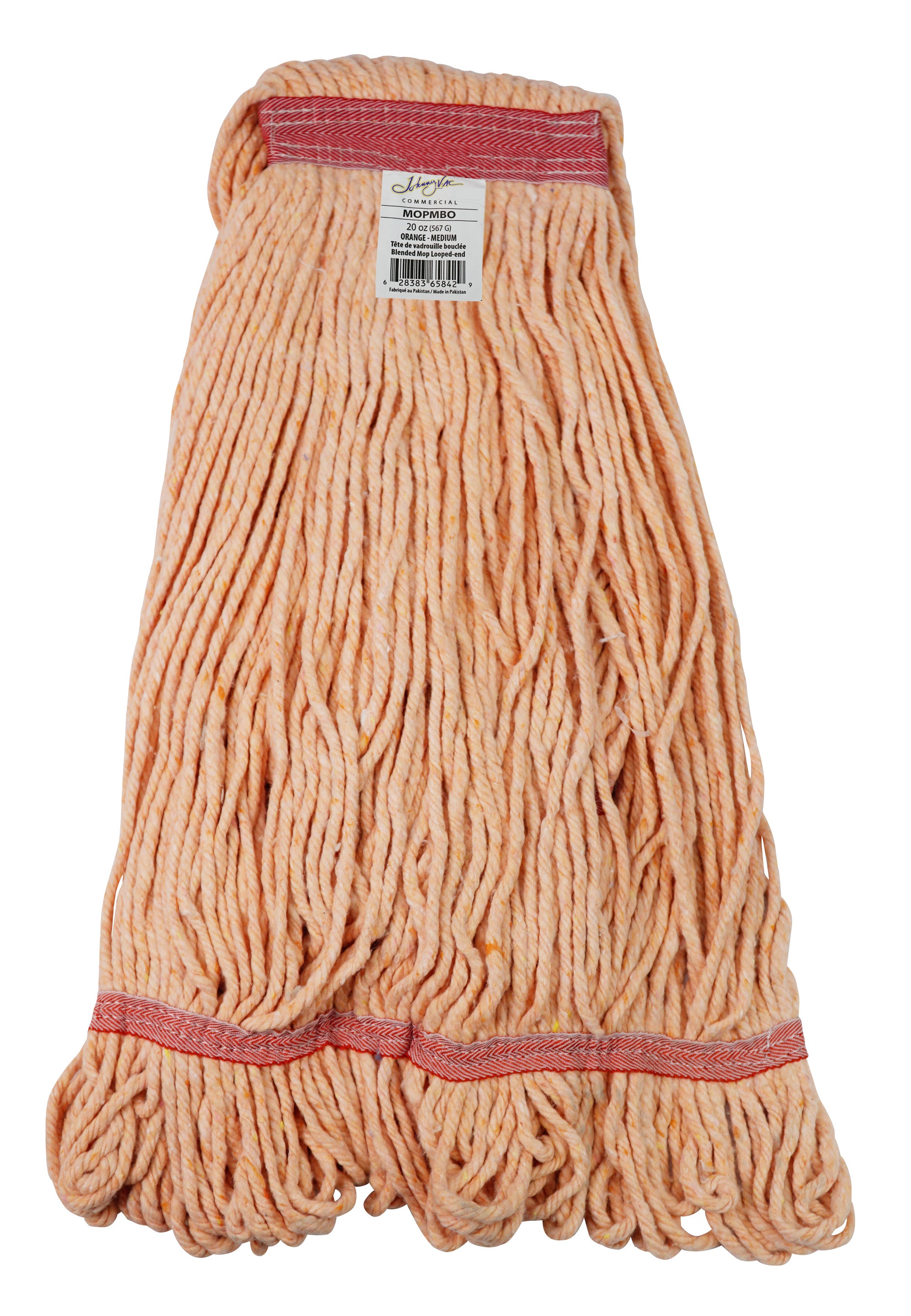 Synthetic WET Mop 20oz Replacement Head - with Narrow Strips and Looped End - Orange - Medium