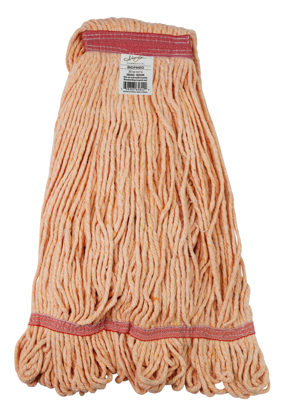 Synthetic WET Mop 20oz Replacement Head - with Narrow Strips and Looped End - Orange - Medium