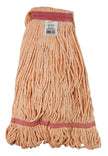 Synthetic WET Mop 20oz Replacement Head - with Narrow Strips and Looped End - Orange - Medium