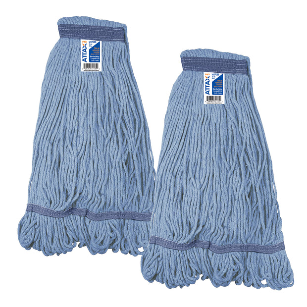 String Mop Replacement Head - Synthetic Washing Mops - 16 oz (554 g) - Blue - Pack of 2