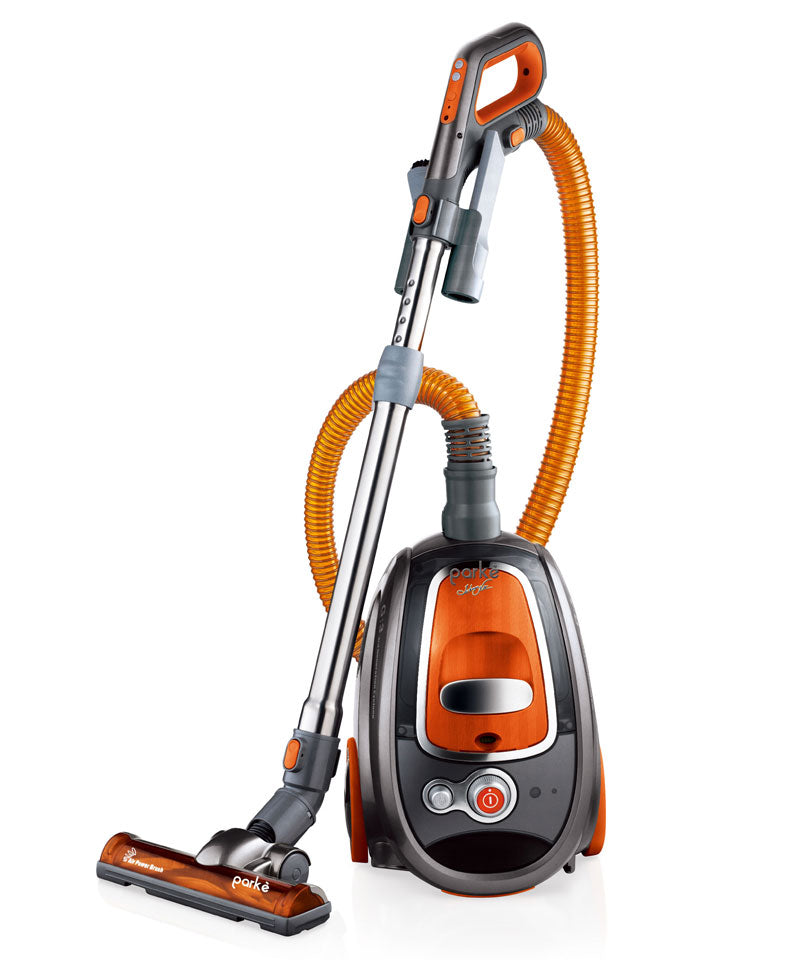 Canister Vacuum Cleaner PARKE with Cyclonic Technology, Bagless, Turbo Brush, Handle with Digital Switch and Complete Brushes
