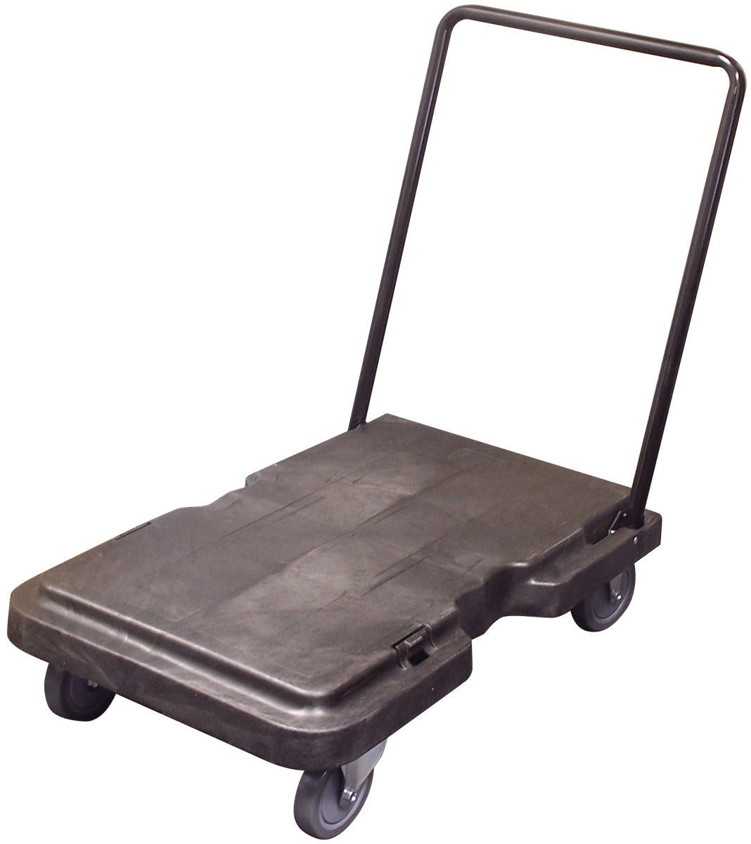 Folding Platform Trolley - 3' x 2' (0.9 m x 0.6 m) - Metal Handle - Dark Grey - loading capacity 220lbs