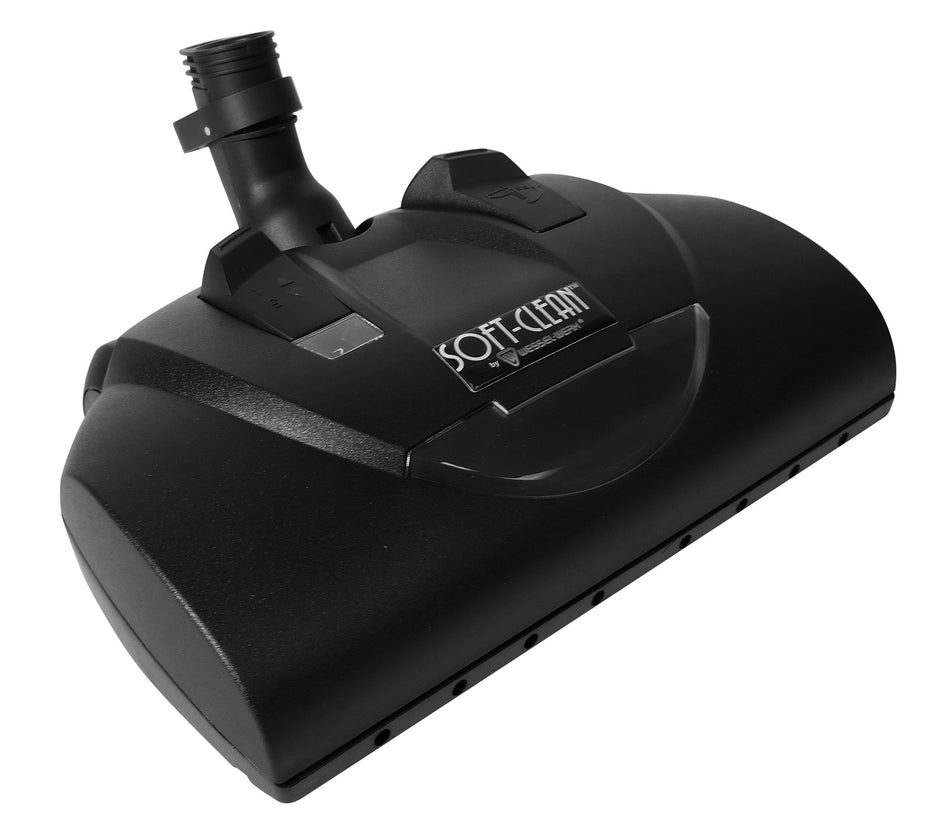 Power Nozzle - 12" (30.5 cm) Width - Adjustable Height - Quick Connect/Release - Black - Geared Belt - Headlight - for shaggy carpets - Wessel-Werk 13.9 044-300SC