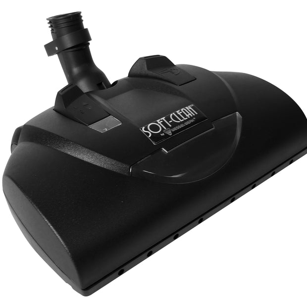 Power Nozzle - 12" (30.5 cm) Width - Adjustable Height - Quick Connect/Release - Black - Geared Belt - Headlight - for shaggy carpets - Wessel-Werk 13.9 044-300SC
