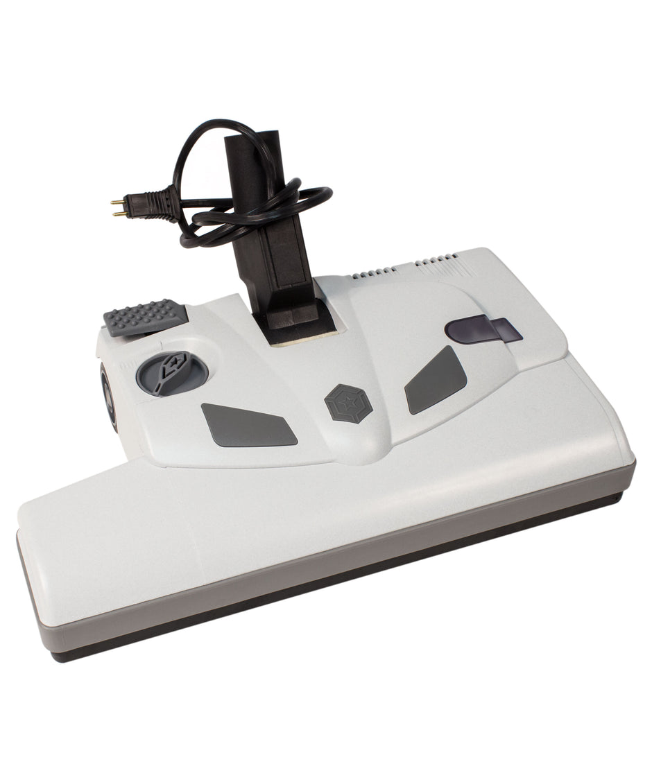 Power Nozzle Power Head - 14" (35.7 cm) Width - Adjustable Height - White - Geared Belt - Plastic Roller Brush - Lindhaus LH6114