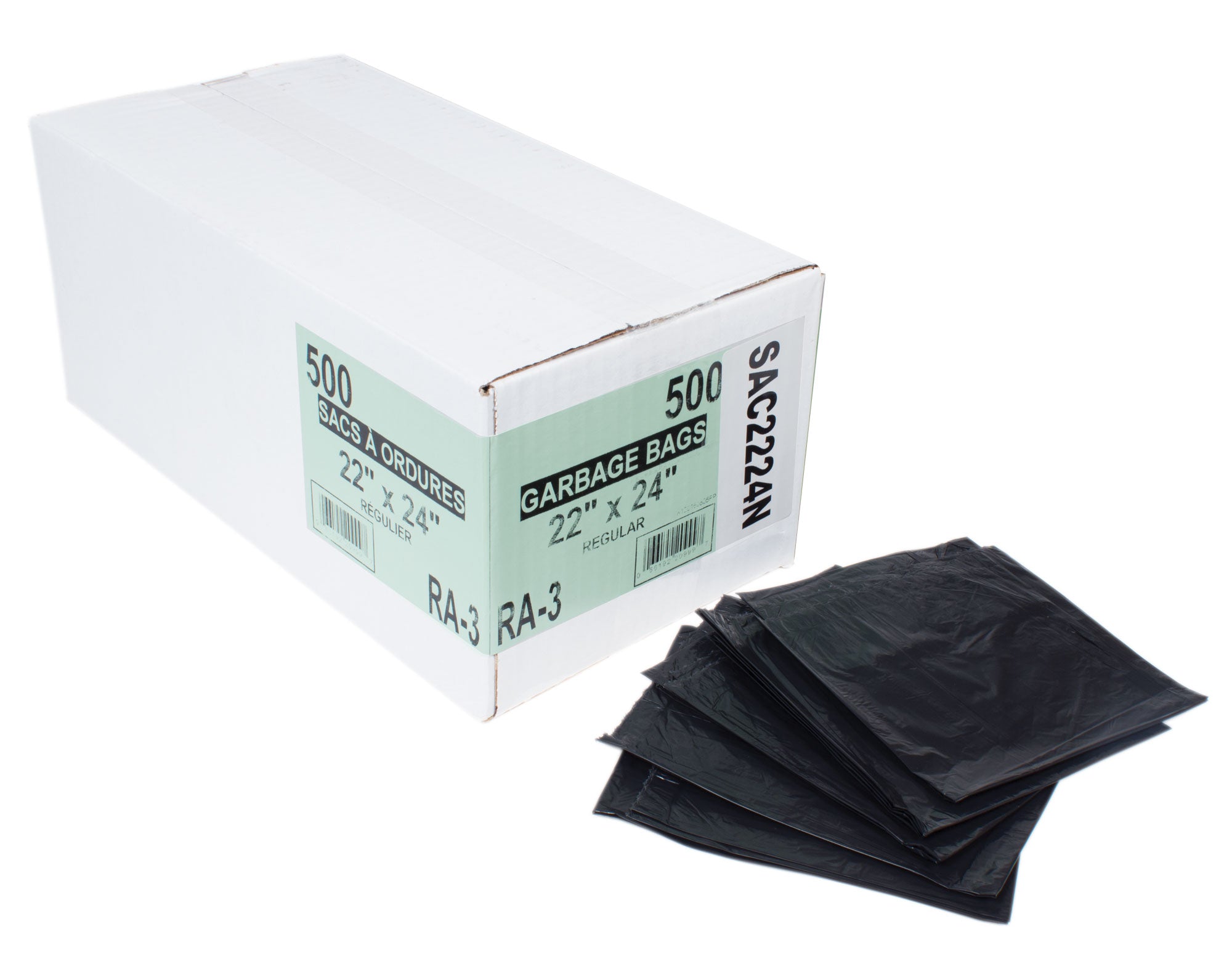 Commercial Garbage / Trash Bags - Regular - 22